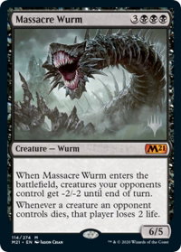 Massacre Wurm - Promo Pack: Core Set 2021 (PPM21) #114p - Promo Magic: The Gathering Trading Card
