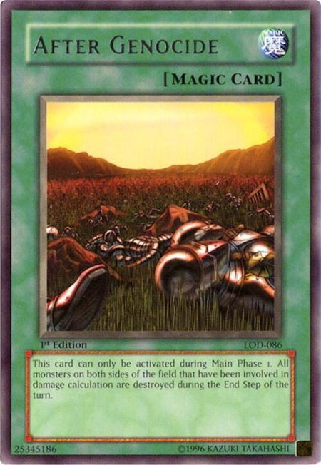 After Genocide - Legacy of Darkness YuGiOh trading card