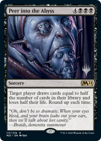 Peer into the Abyss - Promo Pack: Core Set 2021 (PPM21) #117p - Promo Magic: The Gathering Trading Card