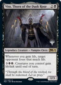 Vito, Thorn of the Dusk Rose - Promo Pack: Core Set 2021 (PPM21) #127p - Promo Magic: The Gathering Trading Card
