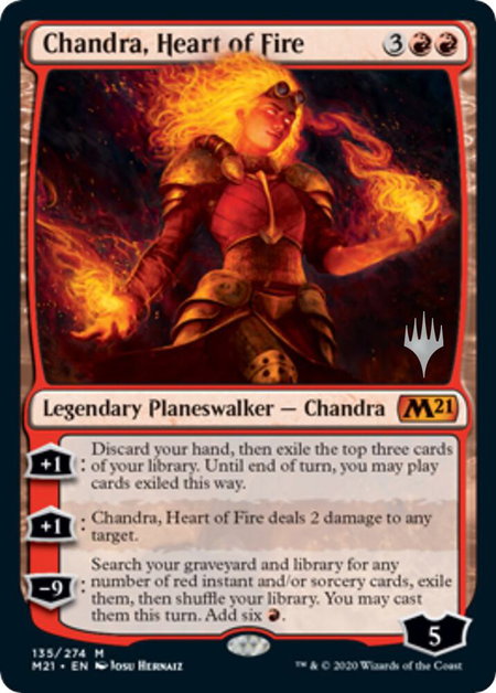 Chandra, Heart of Fire - Promo Pack: Core Set 2021 Magic: The Gathering trading card
