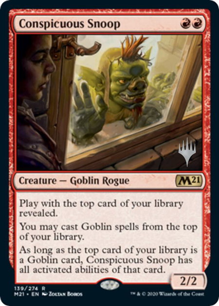 Conspicuous Snoop - Promo Pack: Core Set 2021 Magic: The Gathering trading card