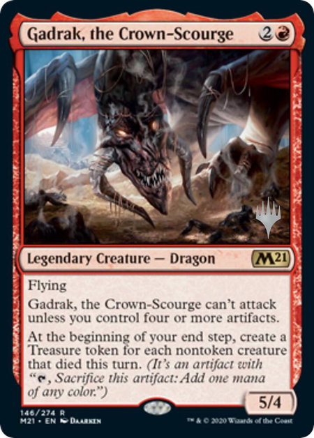 Gadrak, the Crown-Scourge - Promo Pack: Core Set 2021 Magic: The Gathering trading card