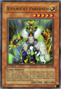 Airknight Parshath - Legacy of Darkness (LOD) #LOD-062 - Ultra Rare YuGiOh Trading Card
