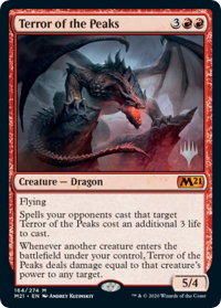 Terror of the Peaks - Promo Pack: Core Set 2021 (PPM21) #164p - Promo Magic: The Gathering Trading Card