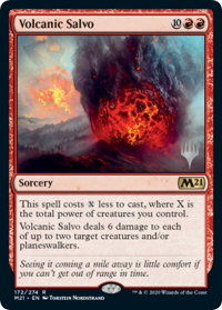 Volcanic Salvo - Promo Pack: Core Set 2021 (PPM21) #172p - Promo Magic: The Gathering Trading Card