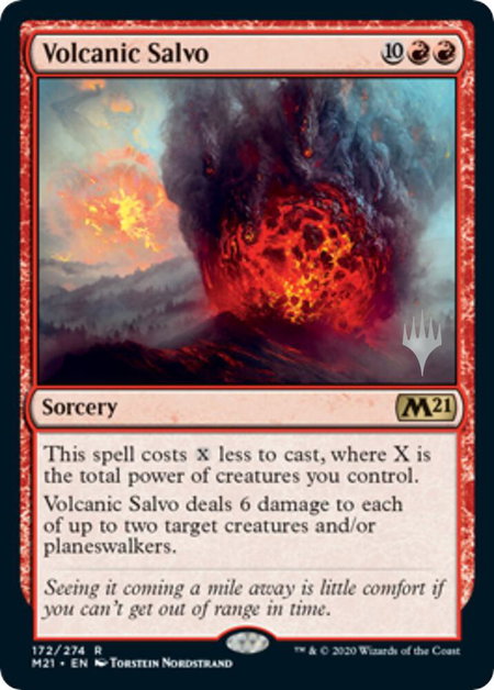 Volcanic Salvo - Promo Pack: Core Set 2021 Magic: The Gathering trading card
