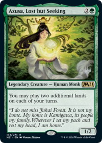 Azusa, Lost but Seeking - Promo Pack: Core Set 2021 (PPM21) #173p - Promo Magic: The Gathering Trading Card