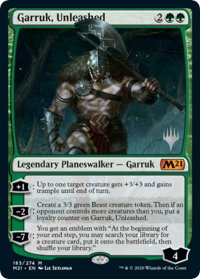 Garruk, Unleashed - Promo Pack: Core Set 2021 (PPM21) #183p - Promo Magic: The Gathering Trading Card