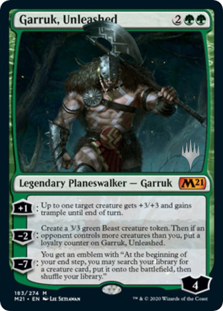 Garruk, Unleashed - Promo Pack: Core Set 2021 Magic: The Gathering trading card