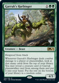 Garruk's Harbinger - Promo Pack: Core Set 2021 (PPM21) #185p - Promo Magic: The Gathering Trading Card