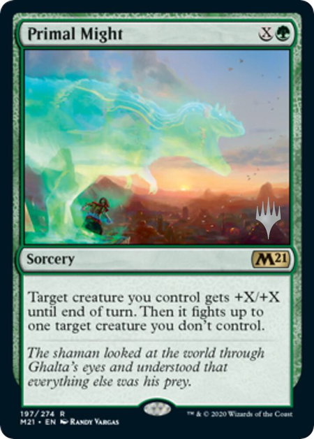 Primal Might - Promo Pack: Core Set 2021 Magic: The Gathering trading card