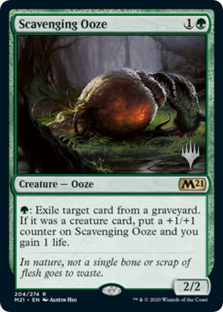 Scavenging Ooze - Promo Pack: Core Set 2021 Magic: The Gathering trading card