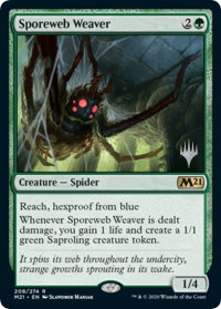 Sporeweb Weaver - Promo Pack: Core Set 2021 (PPM21) #208p - Promo Magic: The Gathering Trading Card