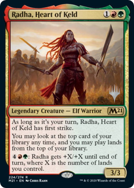 Radha, Heart of Keld - Promo Pack: Core Set 2021 Magic: The Gathering trading card