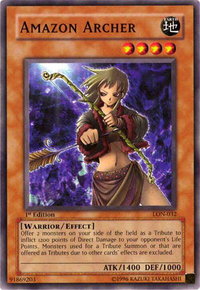 Amazon Archer - Labyrinth of Nightmare (LON) #LON-032 - Common / Short Print YuGiOh Trading Card