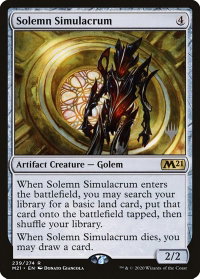 Solemn Simulacrum - Promo Pack: Core Set 2021 (PPM21) #239p - Promo Magic: The Gathering Trading Card