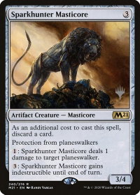 Sparkhunter Masticore - Promo Pack: Core Set 2021 (PPM21) #240p - Promo Magic: The Gathering Trading Card