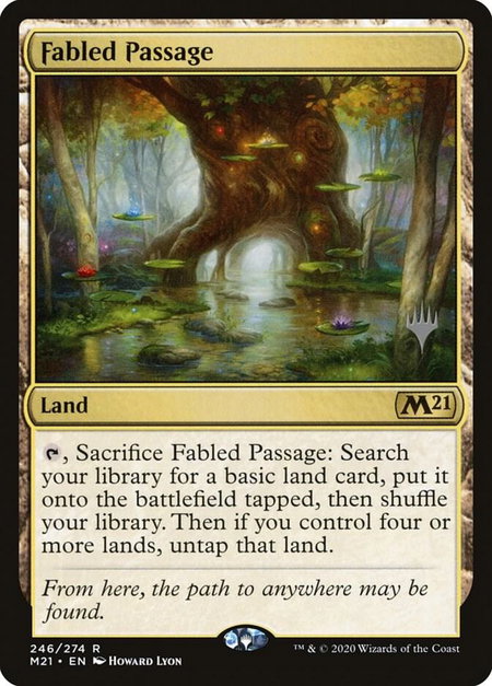 Fabled Passage trading card from Promo Pack: Core Set 2021 Fabled Passage - Promo Pack: Core Set 2021 Magic: The Gathering trading card