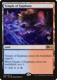 Temple of Epiphany - Promo Pack: Core Set 2021 (PPM21) #252p - Promo Magic: The Gathering Trading Card