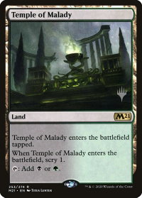 Temple of Malady - Promo Pack: Core Set 2021 (PPM21) #253p - Promo Magic: The Gathering Trading Card