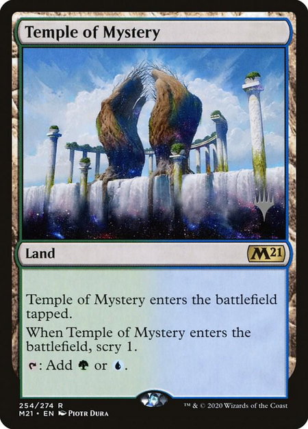 Temple of Mystery - Promo Pack: Core Set 2021 Magic: The Gathering trading card