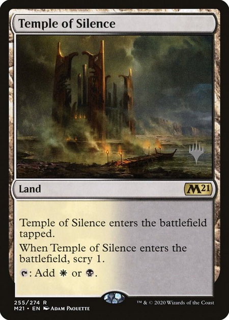 Temple of Silence - Promo Pack: Core Set 2021 Magic: The Gathering trading card
