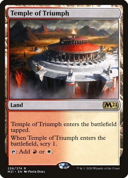 Temple of Triumph - Promo Pack: Core Set 2021 Magic: The Gathering trading card