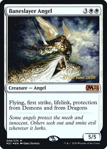 Baneslayer Angel - Prerelease Cards (PRE) #6s - Mythic Rare Magic: The Gathering Trading Card