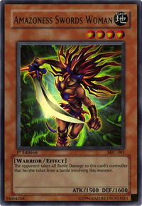 Amazoness Swords Woman - Magician's Force (MFC) #MFC-061 - Ultra Rare YuGiOh Trading Card