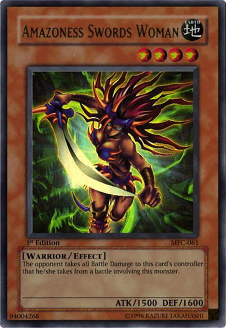 Amazoness Swords Woman - Magician's Force YuGiOh trading card