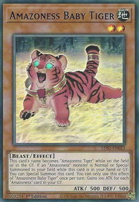 Amazoness Baby Tiger (Blue) - Legendary Duelists: Season 1 (LDS1) #LDS1-EN023 - Ultra Rare YuGiOh Trading Card