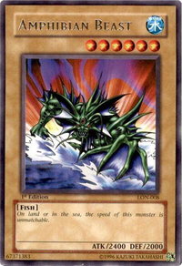 Amphibian Beast - Labyrinth of Nightmare (LON) #LON-008 - Rare YuGiOh Trading Card