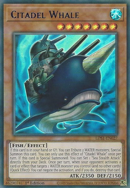 Citadel Whale (Blue) - Legendary Duelists: Season 1 YuGiOh trading card
