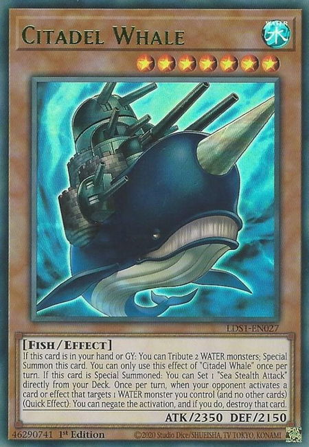 Citadel Whale (Green) - Legendary Duelists: Season 1 YuGiOh trading card