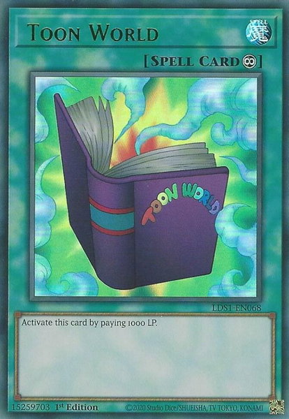 Toon World (Green) trading card from Legendary Duelists: Season 1 Toon World (Green) - Legendary Duelists: Season 1 YuGiOh trading card