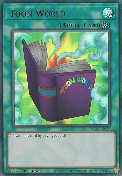 Toon World (Purple) - Legendary Duelists: Season 1 YuGiOh trading card