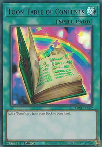 Toon Table of Contents (Purple) - Legendary Duelists: Season 1 (LDS1) #LDS1-EN069 - Ultra Rare YuGiOh Trading Card