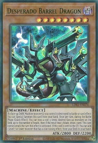 Desperado Barrel Dragon (Green) - Legendary Duelists: Season 1 (LDS1) #LDS1-EN076 - Ultra Rare YuGiOh Trading Card