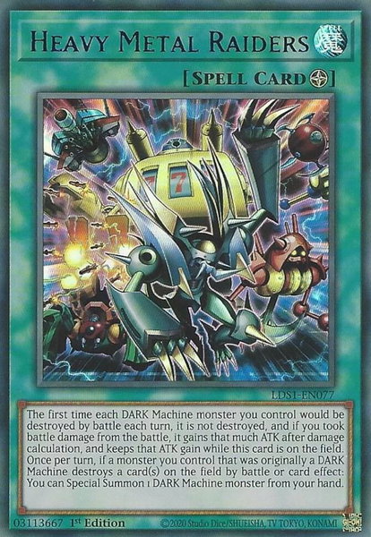 Heavy Metal Raiders (Blue) trading card from Legendary Duelists: Season 1 Heavy Metal Raiders (Blue) - Legendary Duelists: Season 1 YuGiOh trading card