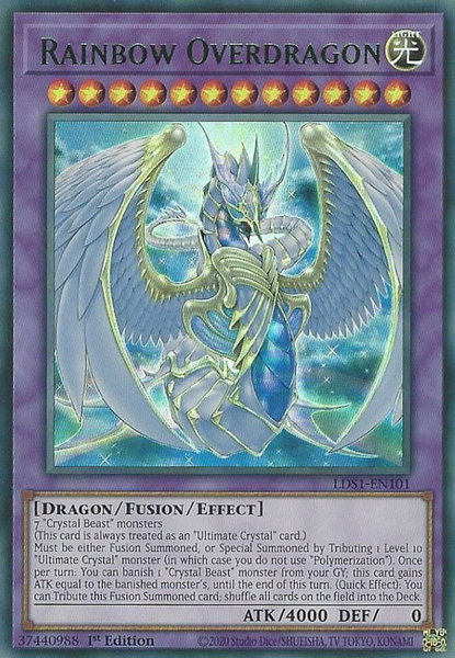 Rainbow Overdragon (Green) - Legendary Duelists: Season 1 YuGiOh trading card