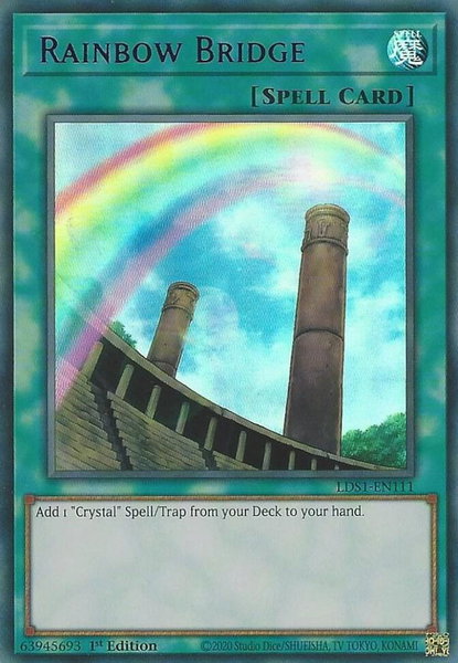 Rainbow Bridge (Purple) trading card from Legendary Duelists: Season 1 Rainbow Bridge (Purple) - Legendary Duelists: Season 1 YuGiOh trading card