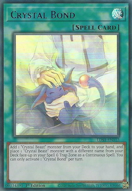 Crystal Bond (Blue) - Legendary Duelists: Season 1 YuGiOh trading card