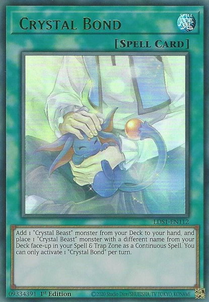 Crystal Bond (Green) trading card from Legendary Duelists: Season 1 Crystal Bond (Green) - Legendary Duelists: Season 1 YuGiOh trading card