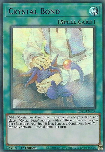 Crystal Bond (Purple) trading card from Legendary Duelists: Season 1 Crystal Bond (Purple) - Legendary Duelists: Season 1 YuGiOh trading card