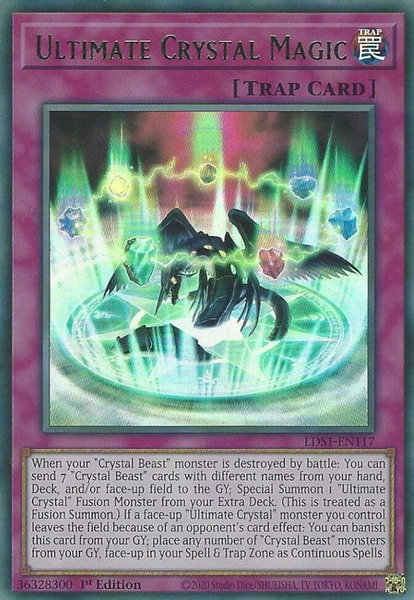 Ultimate Crystal Magic (Green) trading card from Legendary Duelists: Season 1 Ultimate Crystal Magic (Green) - Legendary Duelists: Season 1 YuGiOh trading card