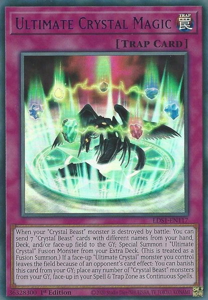 Ultimate Crystal Magic (Purple) trading card from Legendary Duelists: Season 1 Ultimate Crystal Magic (Purple) - Legendary Duelists: Season 1 YuGiOh trading card