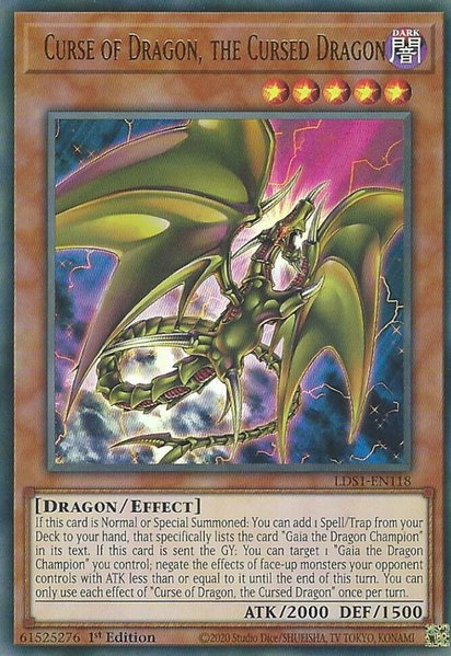 Curse of Dragon, the Cursed Dragon - Legendary Duelists: Season 1 YuGiOh trading card
