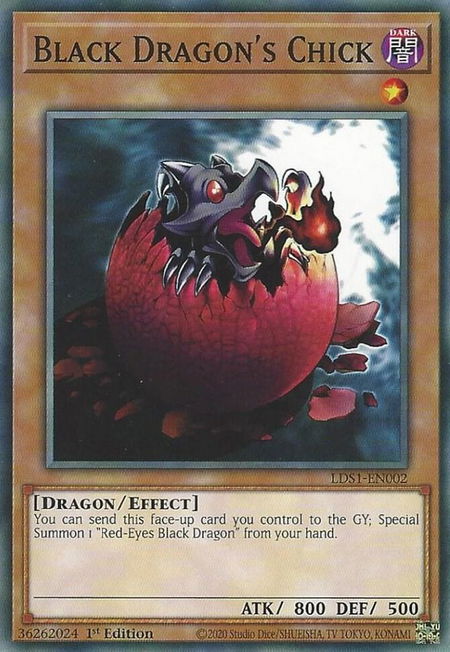 Black Dragon's Chick - Legendary Duelists: Season 1 YuGiOh trading card