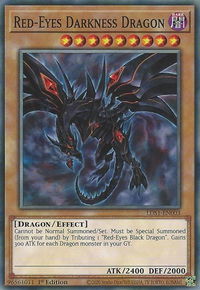 Red-Eyes Darkness Dragon - Legendary Duelists: Season 1 (LDS1) #LDS1-EN003 - Common / Short Print YuGiOh Trading Card
